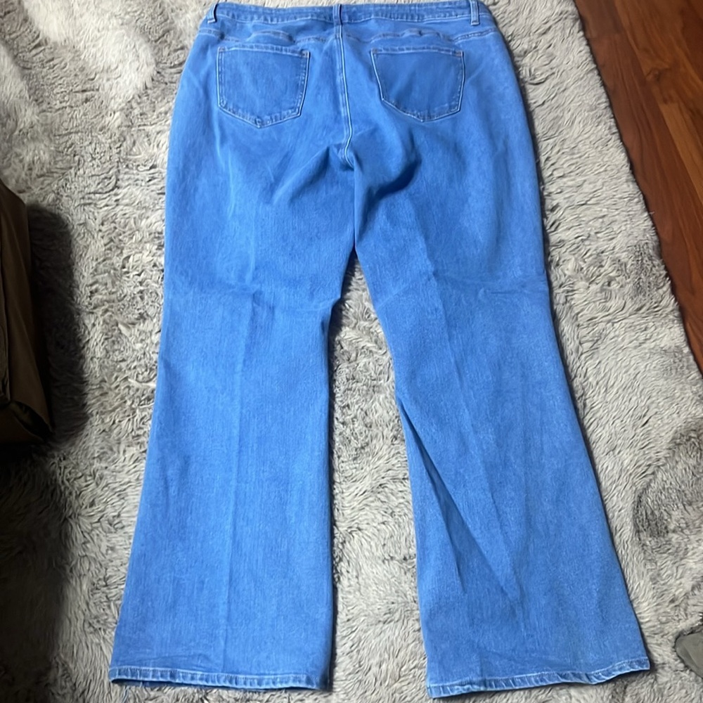 Ashley Stewart two-tone flare jeans - Picture 4 of 5